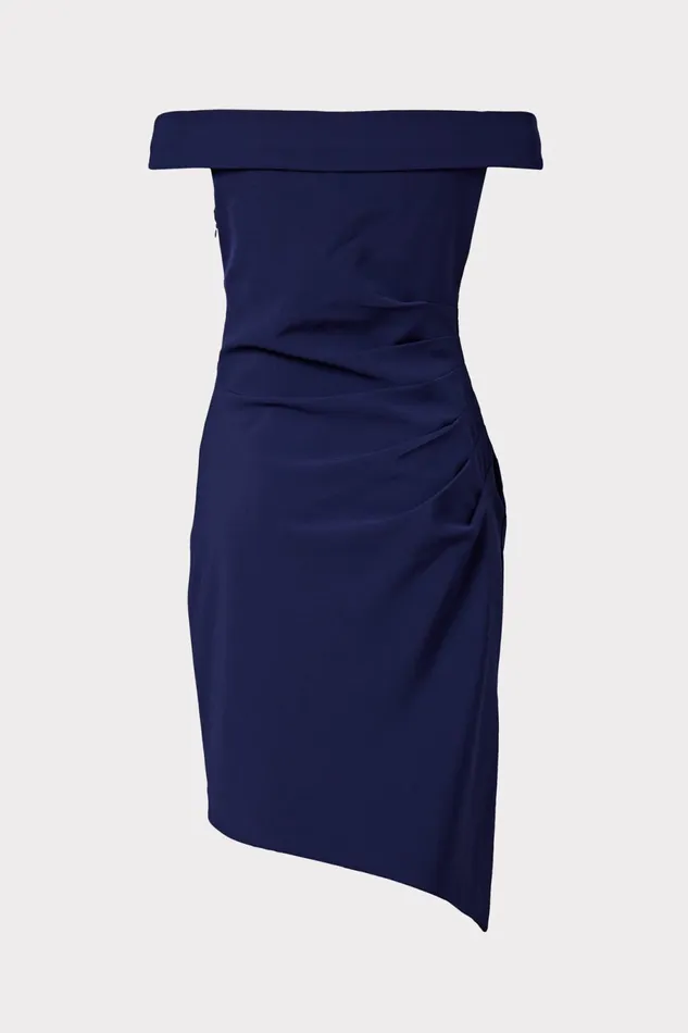 Milly Ally Cocktail Dress Navy Women Dresses