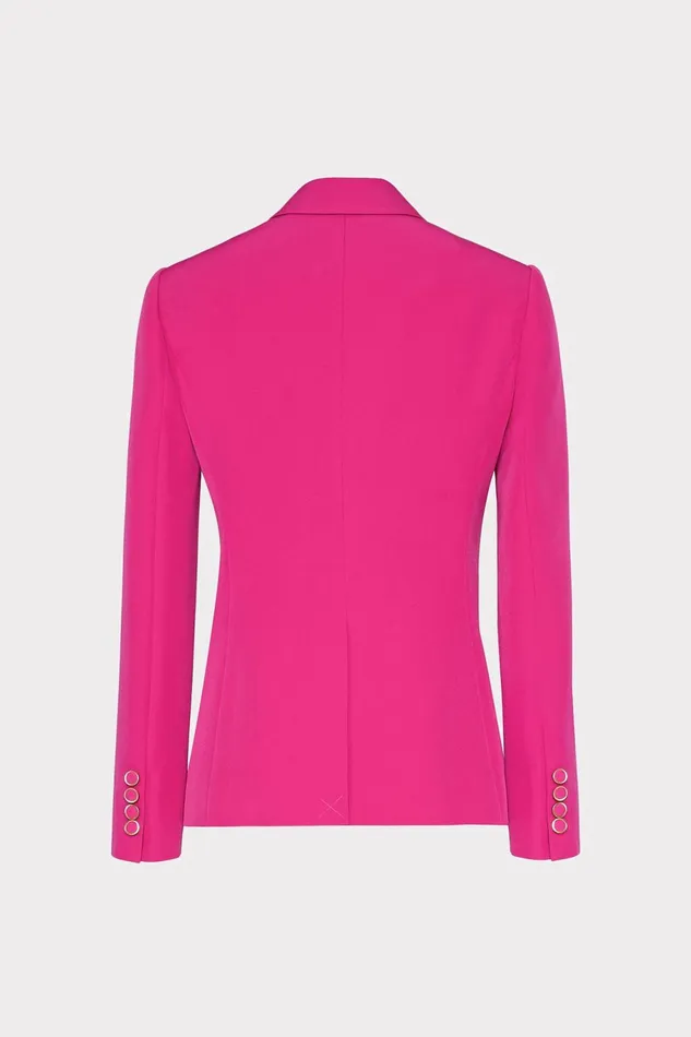 Milly Avery Cady Blazer Fuchsia Women Coats and Jackets