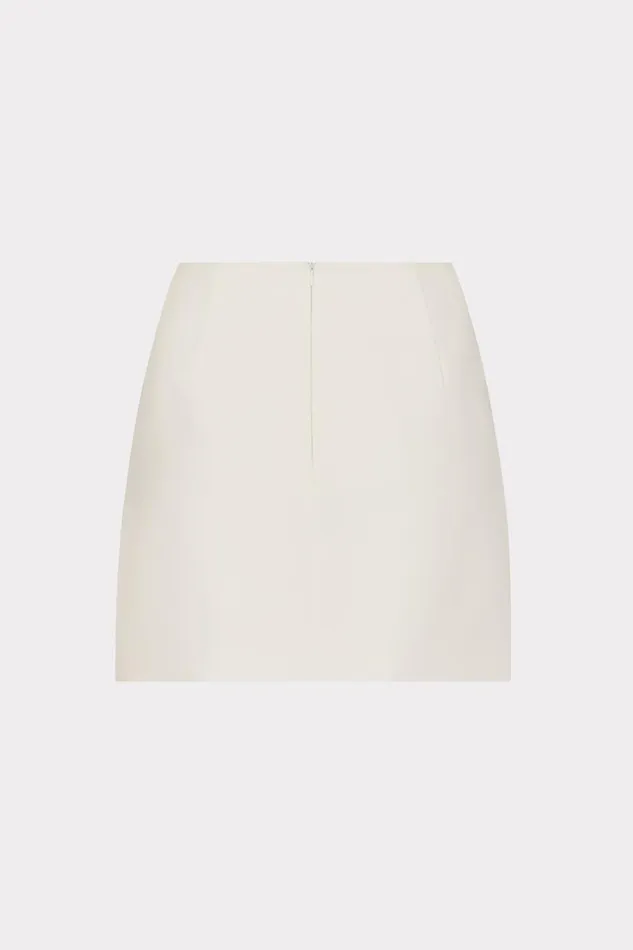 Milly Lizzy Cady Mini Skirt Ecru Women Matching Sets