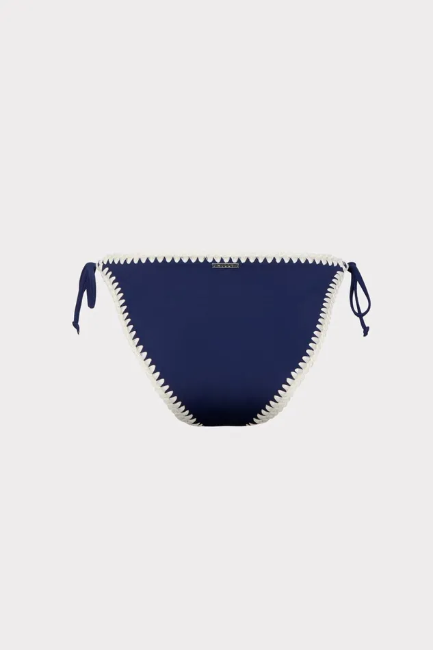 Milly Solid Bikini Bottom Navy Women Swim and Coverups Milly Solid Bikini Bottom Navy Women Swim and Coverups