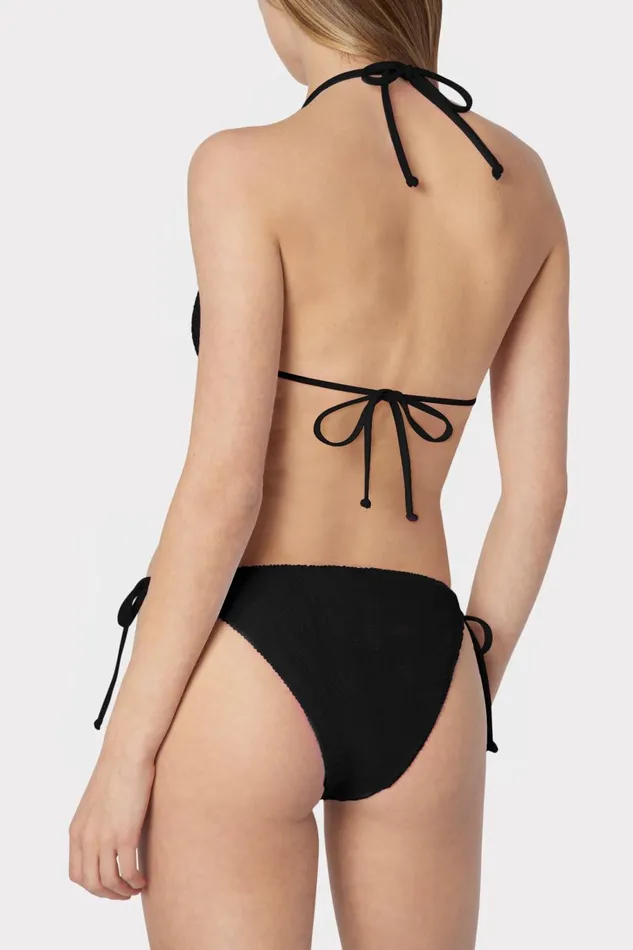 Milly Textured Bikini Bottom Black Women Swim and Coverups Milly Textured Bikini Bottom Black Women Swim and Coverups