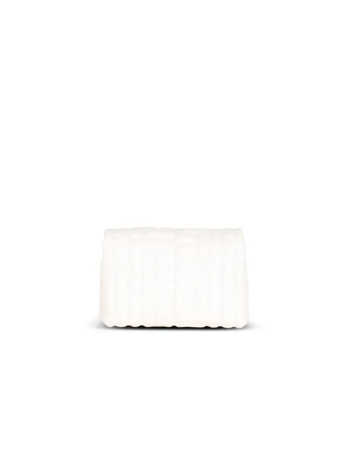 Mini 1945 Soft Bag In Quilted Leather Pink Women Balmain Crossbody Bags