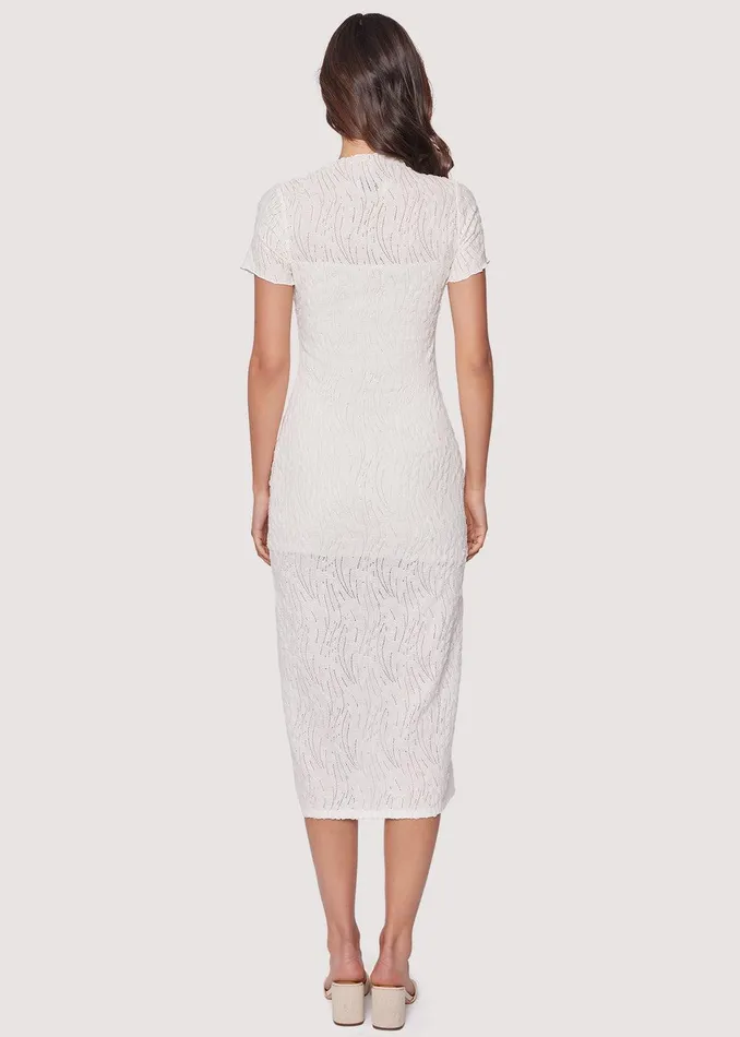 Misty Haze Midi Dress Ivory Women Lost Wander Dresses
