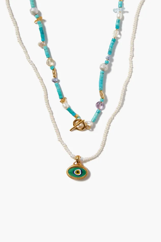 Mya Evil Eye Necklace Set Women Chan Luu Necklaces