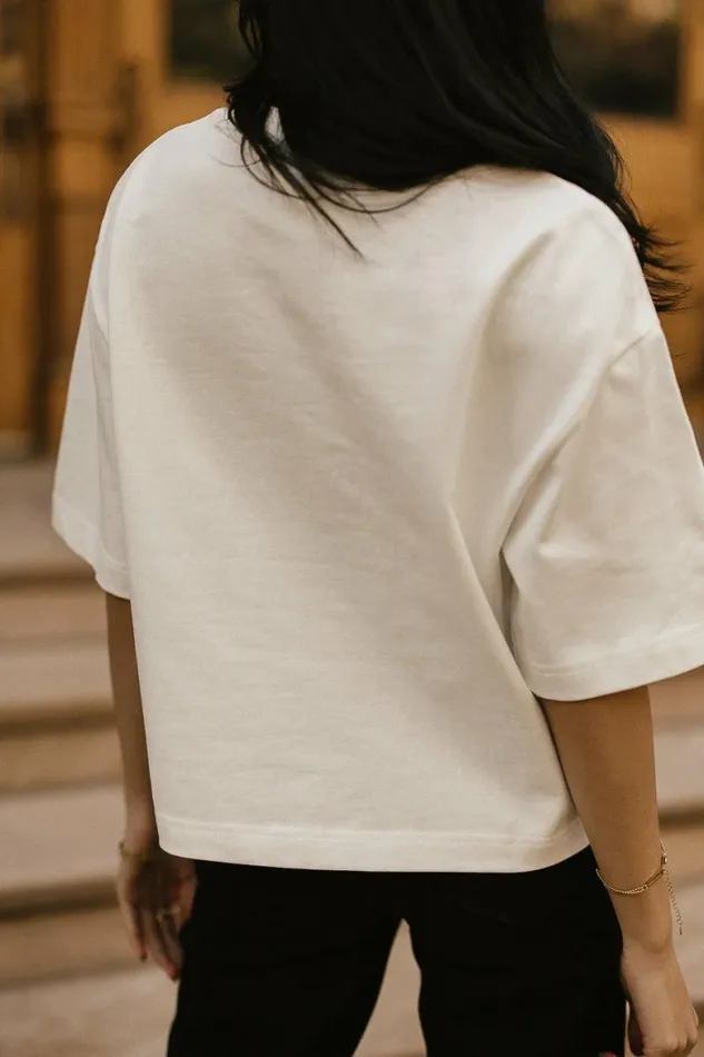 New York City Graphic Tee White Women Bohme Tops