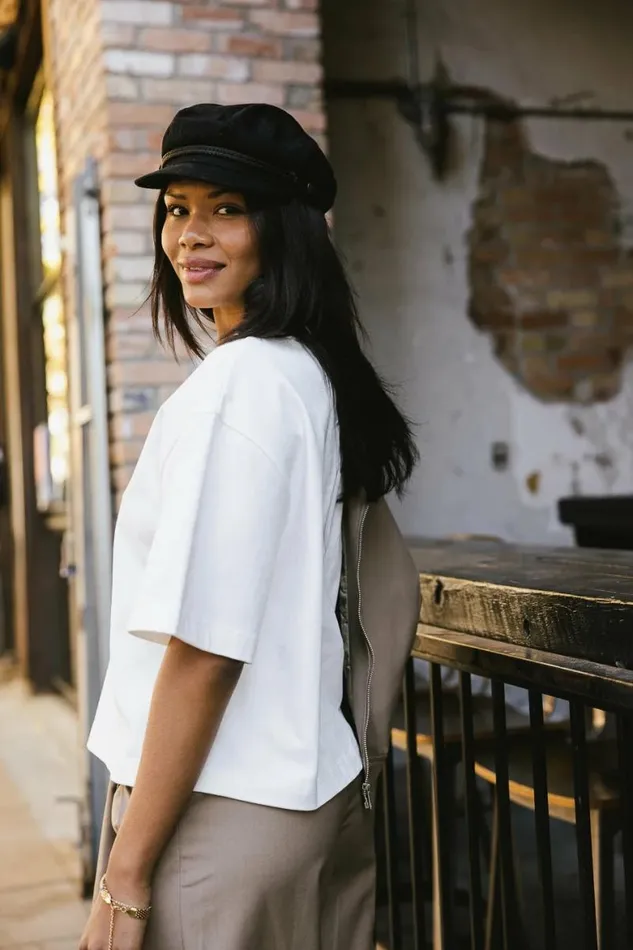 New York City Graphic Tee White Women Bohme Tops