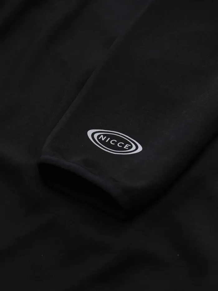 NICCE Coats and Jackets Mens NICCE Apex Interlock Hoodie Black