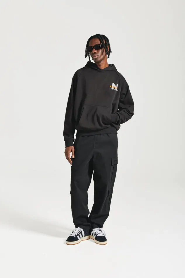 NICCE Hoodies and Sweatshirts Mens NICCE Blur Hoodie Black