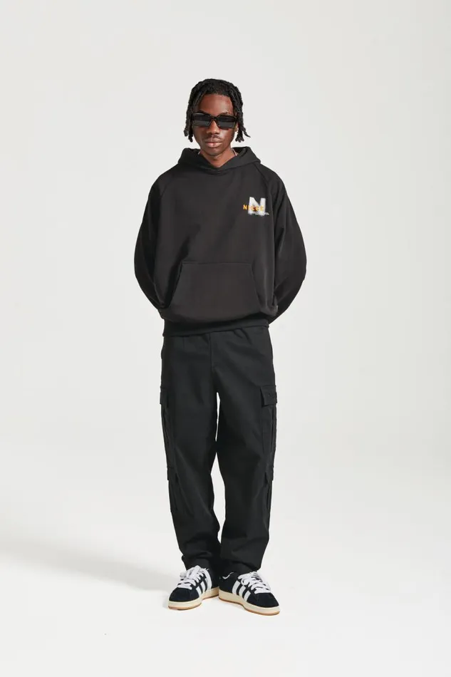 NICCE Hoodies and Sweatshirts Mens NICCE Blur Hoodie Black