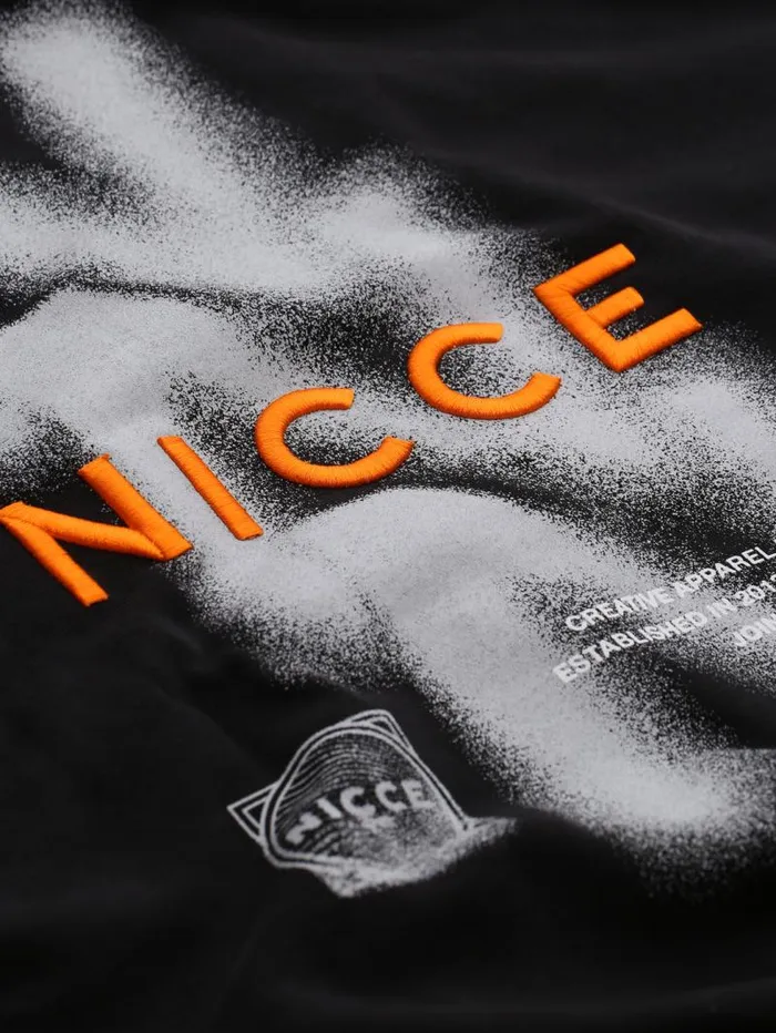 NICCE Hoodies and Sweatshirts Mens NICCE Blur Hoodie Black