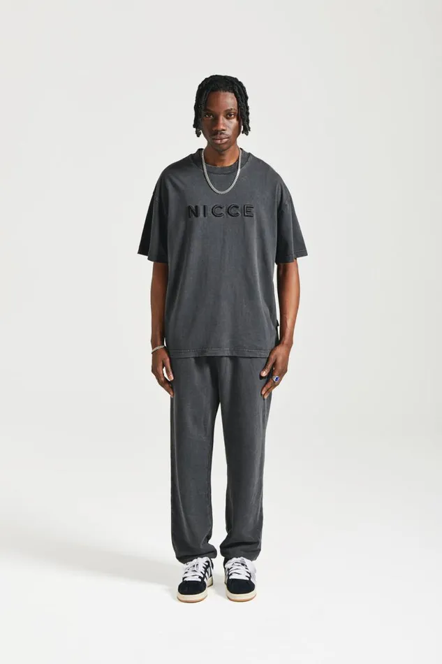 NICCE TShirts Mens NICCE Mercury Oversized TShirt Black