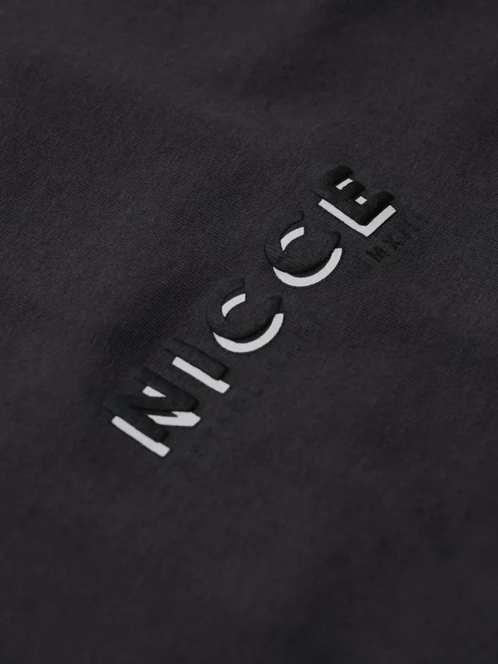 NICCE TShirts Mens NICCE Multi Logo TShirt Coal