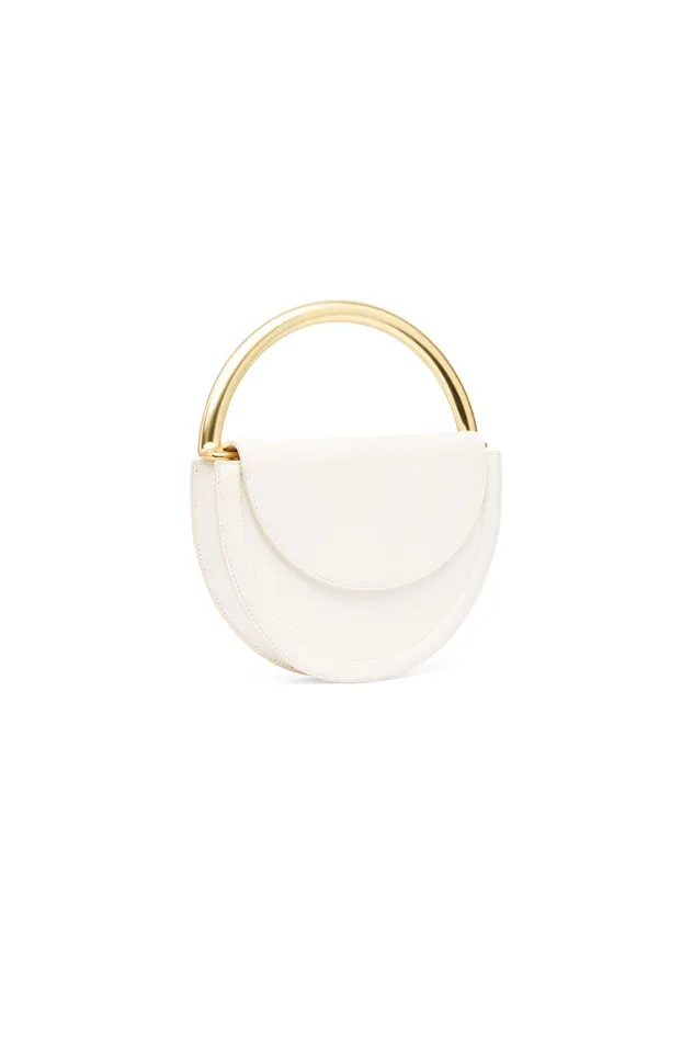 Norma Crescent Clutch Ivory Women Aje Handbags 038 Wallets