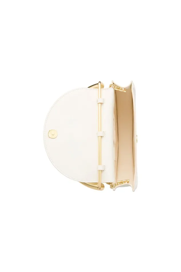 Norma Crescent Clutch Ivory Women Aje Handbags 038 Wallets