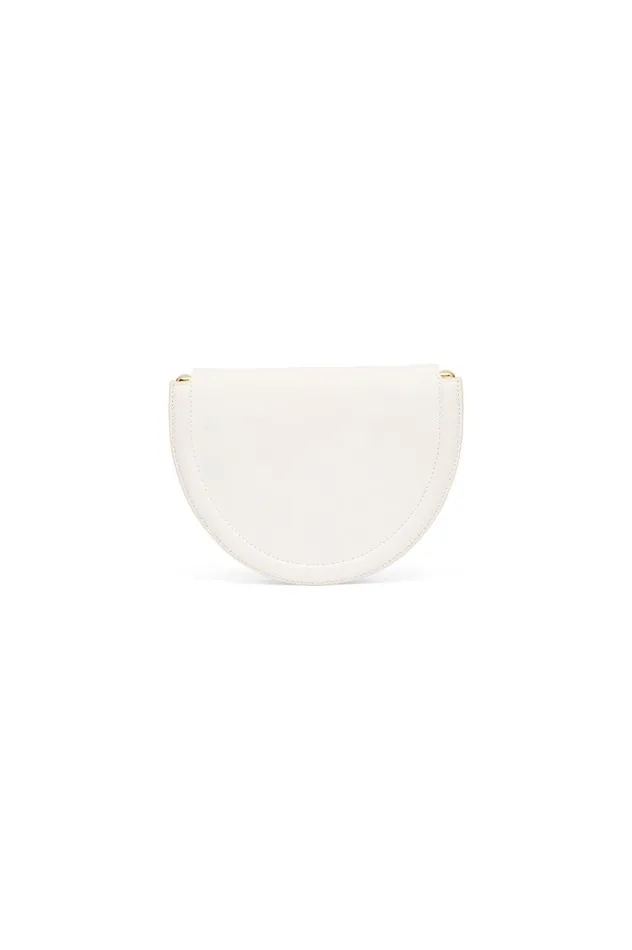 Norma Crescent Clutch Ivory Women Aje Handbags 038 Wallets