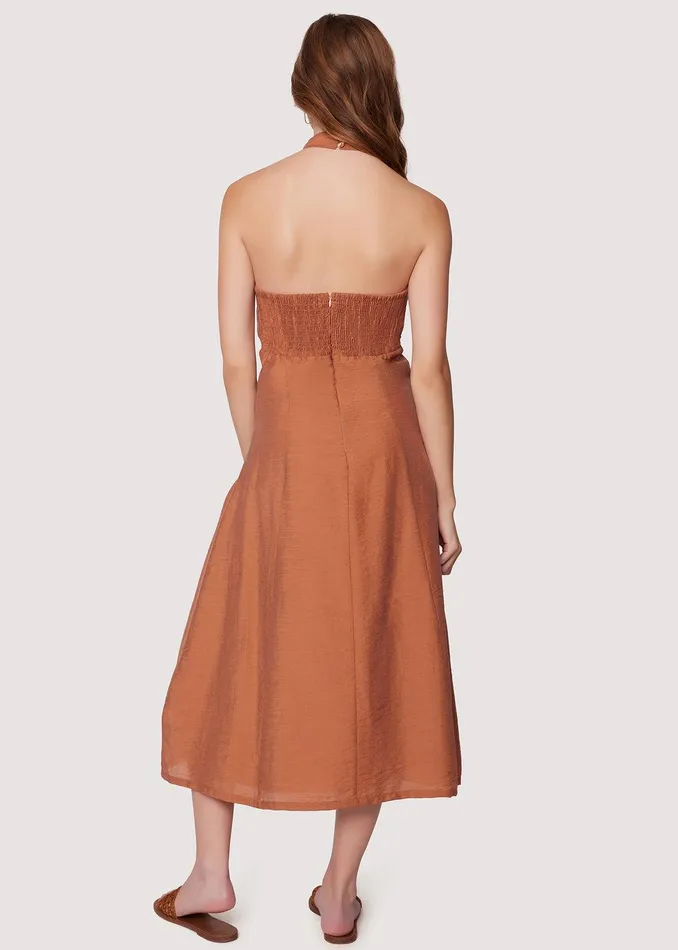 Pacific Grove Midi Dress Brown Women Lost Wander Dresses