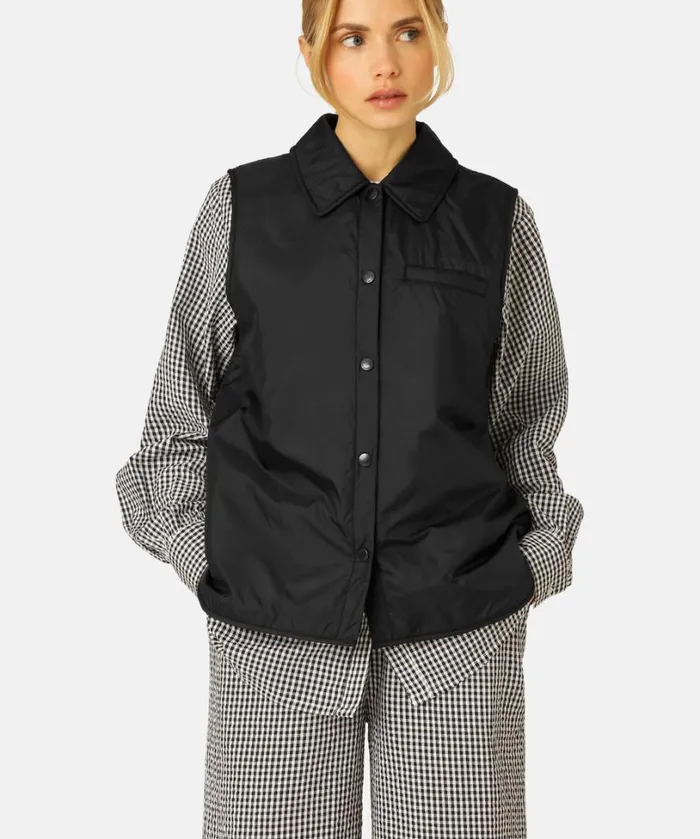 Padded Vest 8211 Black Outerwear Ilse Jacobsen All Jackets And Coats Padded Vest 8211 Black Outerwear Ilse Jacobsen All Jackets And Coats