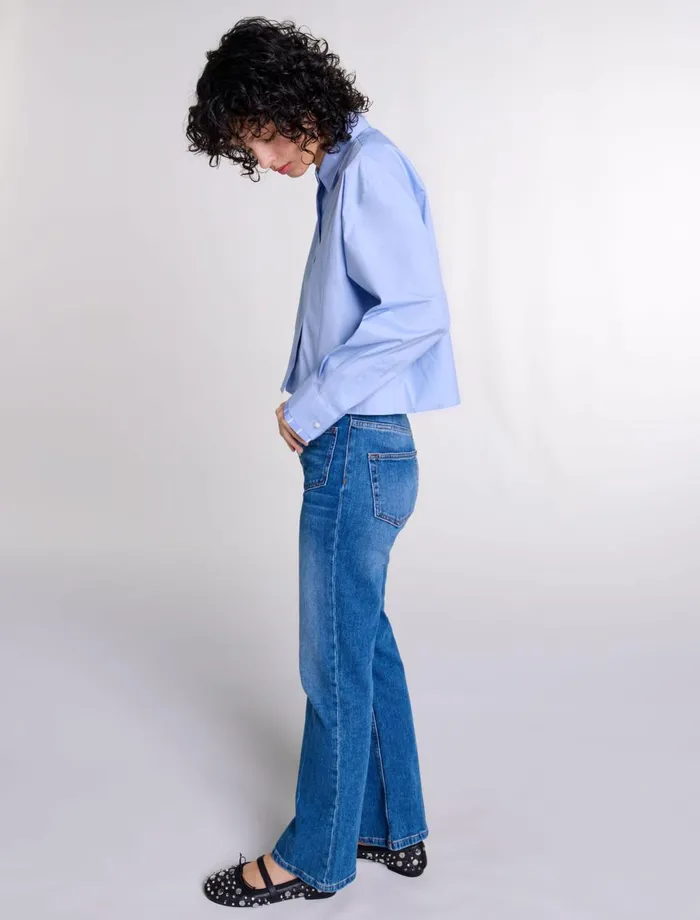 Pants and Jeans Women Maje StraightCut Jeans Blue