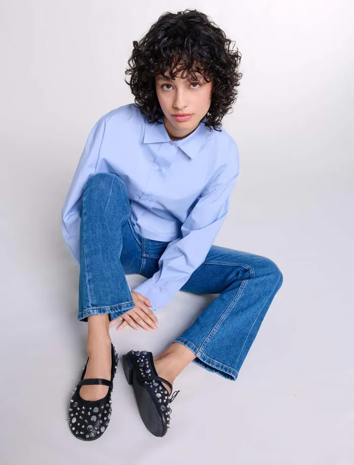 Pants and Jeans Women Maje StraightCut Jeans Blue