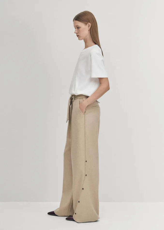 Pants Women ALOHAS Abbie Beige Trousers