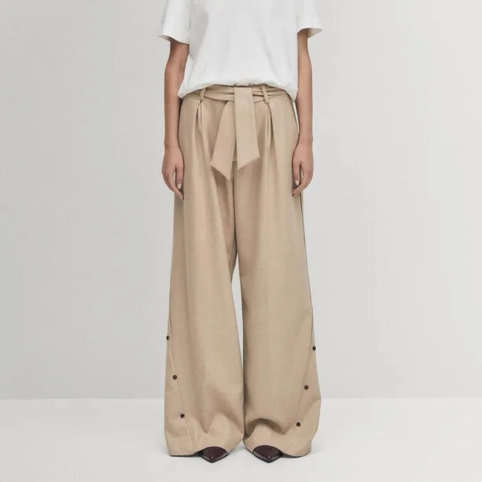 Pants Women ALOHAS Abbie Beige Trousers