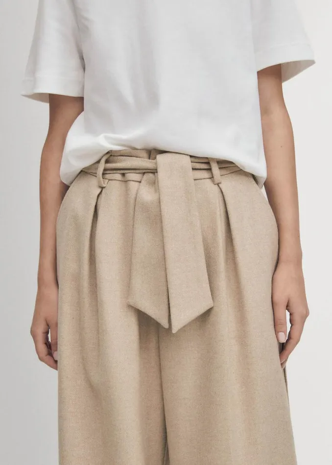 Pants Women ALOHAS Abbie Beige Trousers