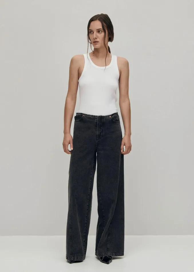 Pants Women ALOHAS Magda Black Denim Pants