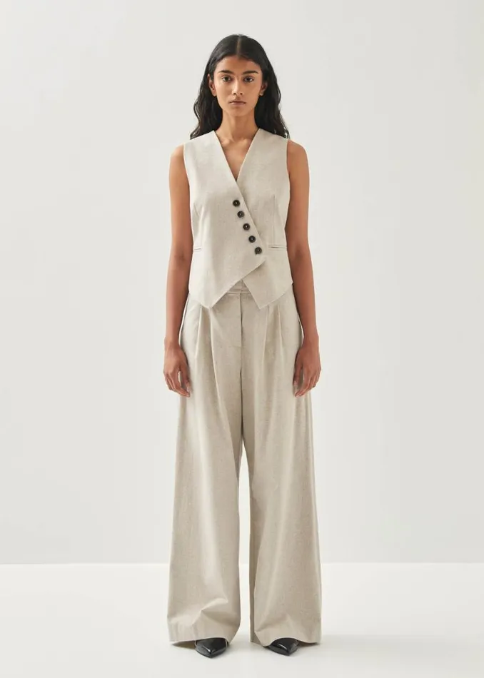 Pants Women ALOHAS Meran Cream Trousers