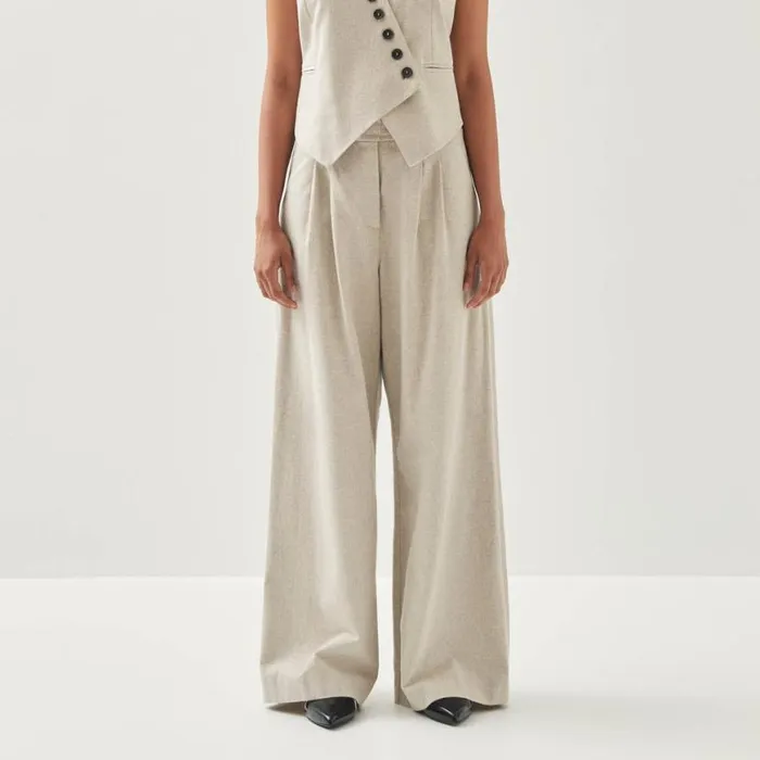 Pants Women ALOHAS Meran Cream Trousers