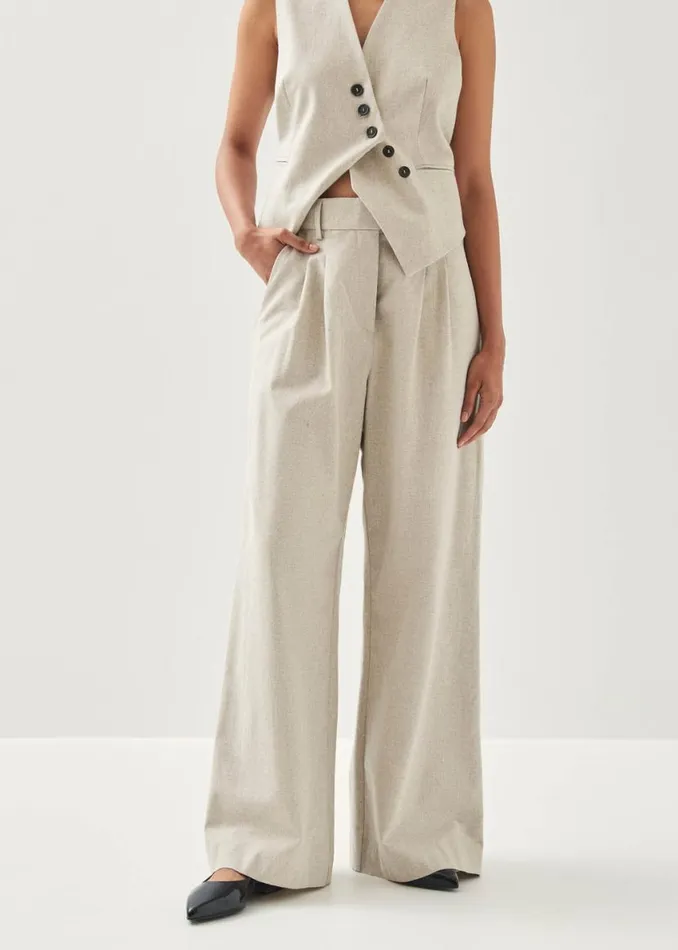 Pants Women ALOHAS Meran Cream Trousers
