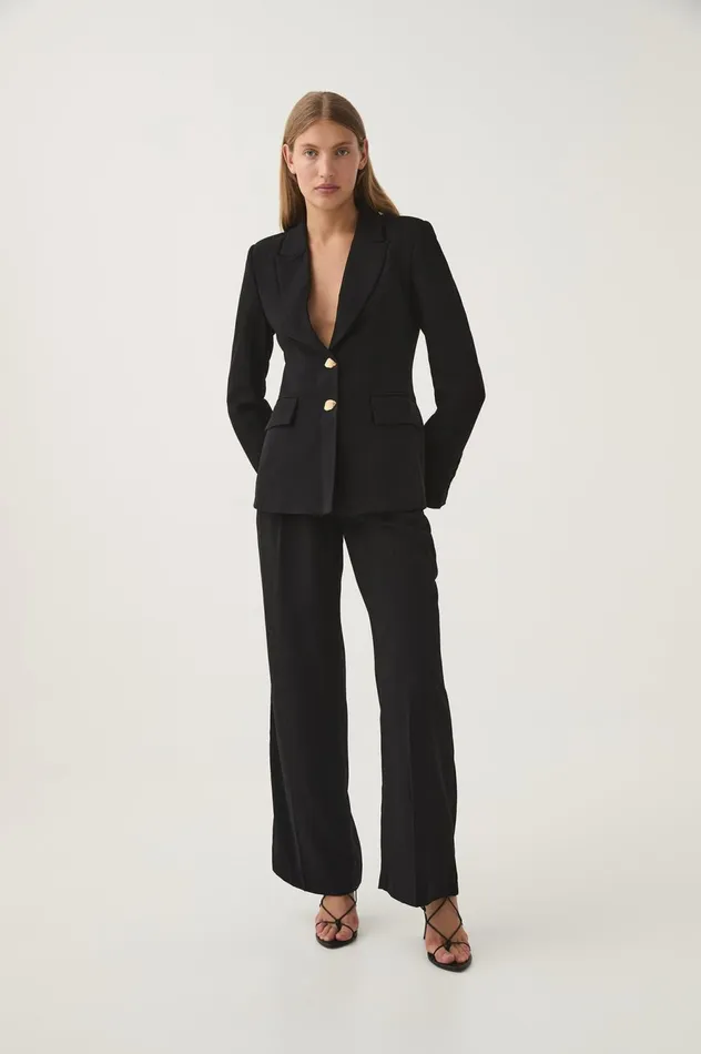 Paragon Structured Jacket Black Women Aje Blazers Jackets 038 Coats