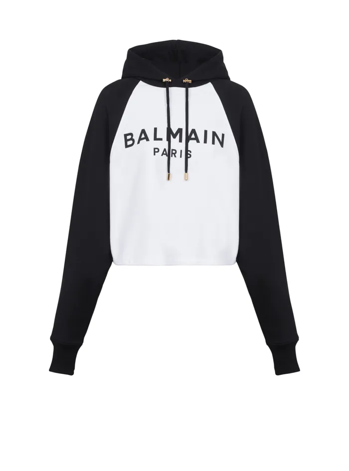 Paris Hoodie Black Women Balmain Sweatshirts