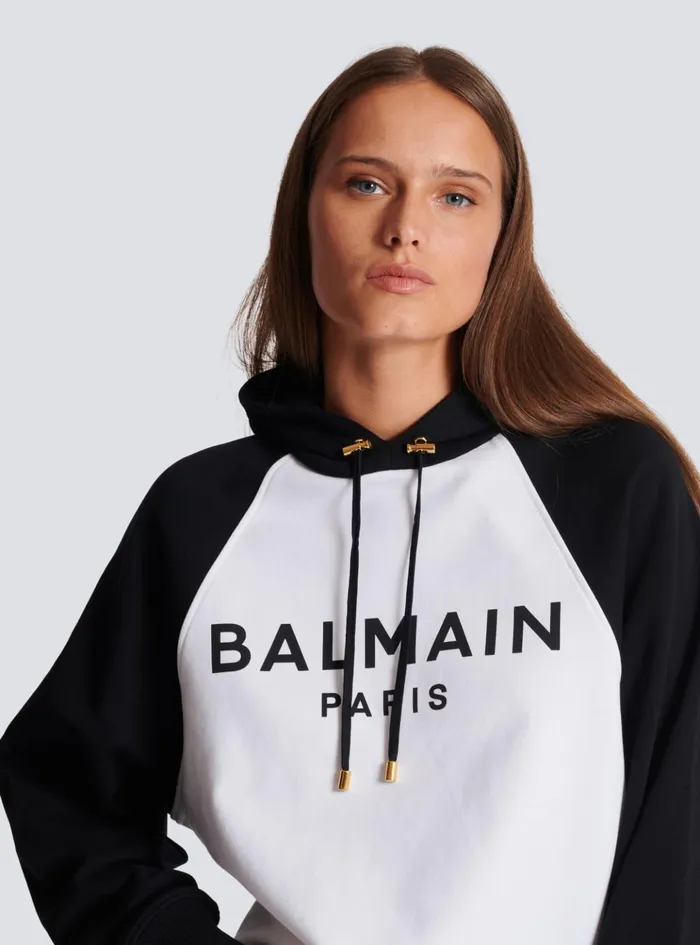 Paris Hoodie Black Women Balmain Sweatshirts