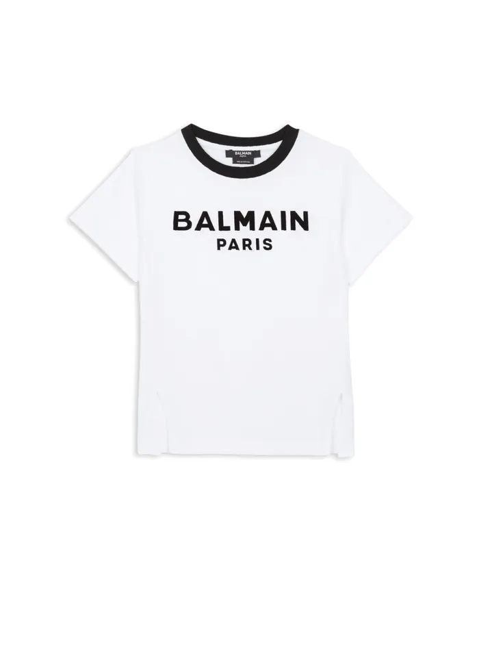 Paris Tshirt White Kids Balmain