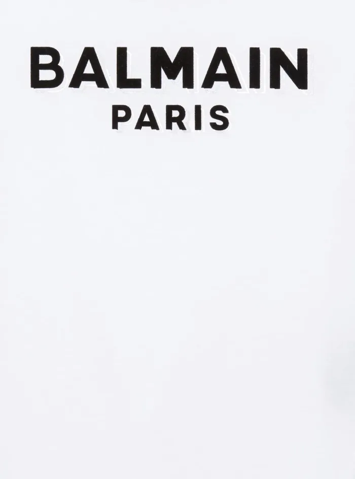 Paris Tshirt White Kids Balmain
