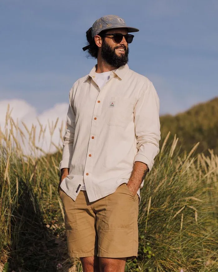 Passenger Clothing Arica Textured Shirt Birch Men Shirts