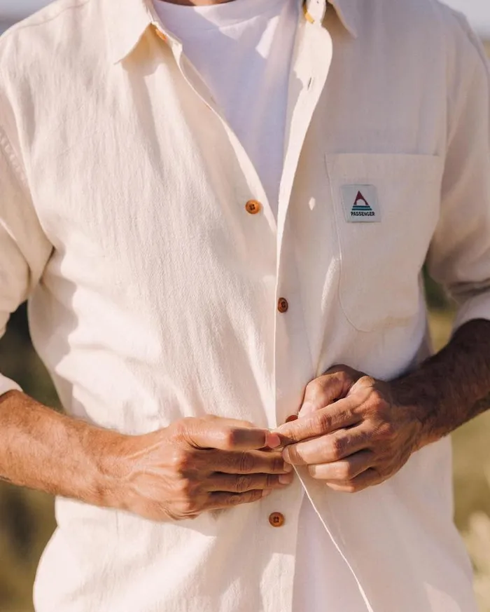 Passenger Clothing Arica Textured Shirt Birch Men Shirts