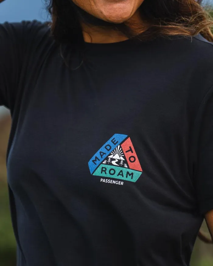 Passenger Clothing Aurora Recycled Active TShirt Black Women Activewear