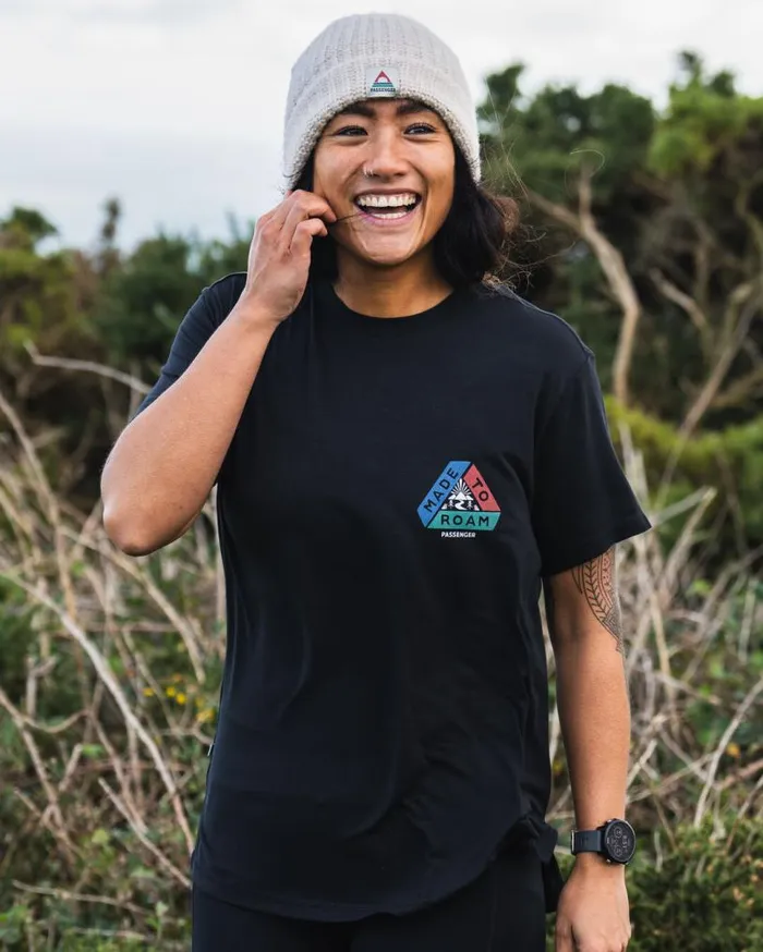 Passenger Clothing Aurora Recycled Active TShirt Black Women Activewear