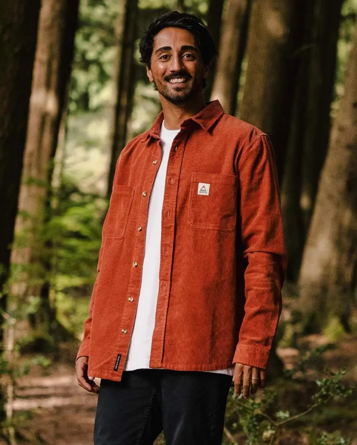 Passenger Clothing Backcountry Cord Shirt Baked Clay Men Shirts