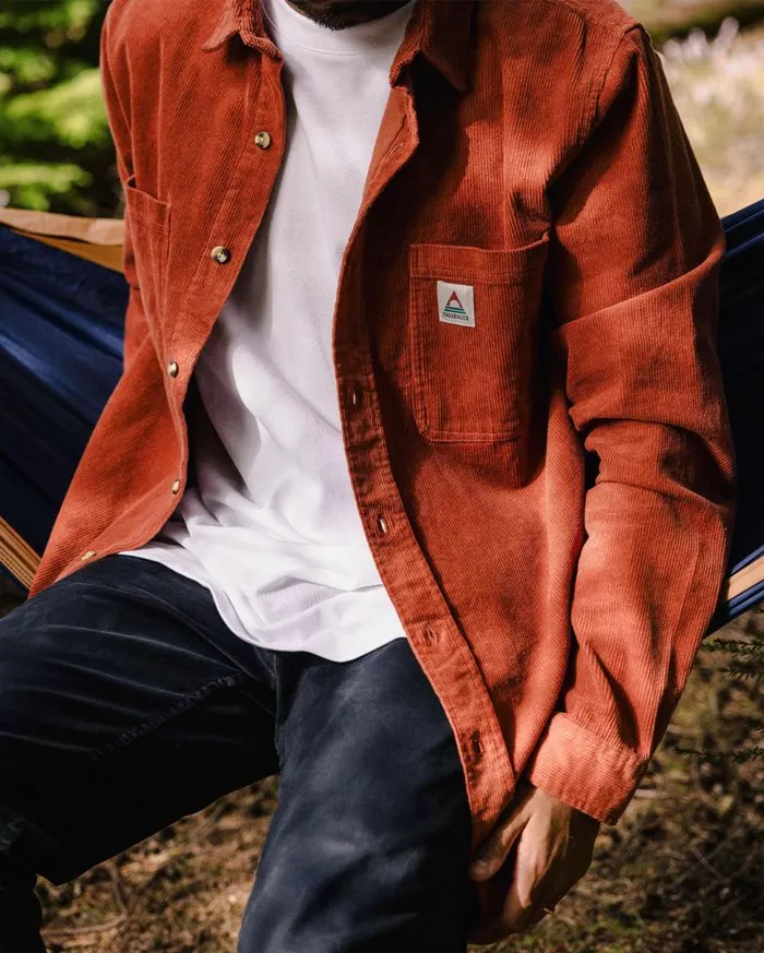 Passenger Clothing Backcountry Cord Shirt Baked Clay Men Shirts