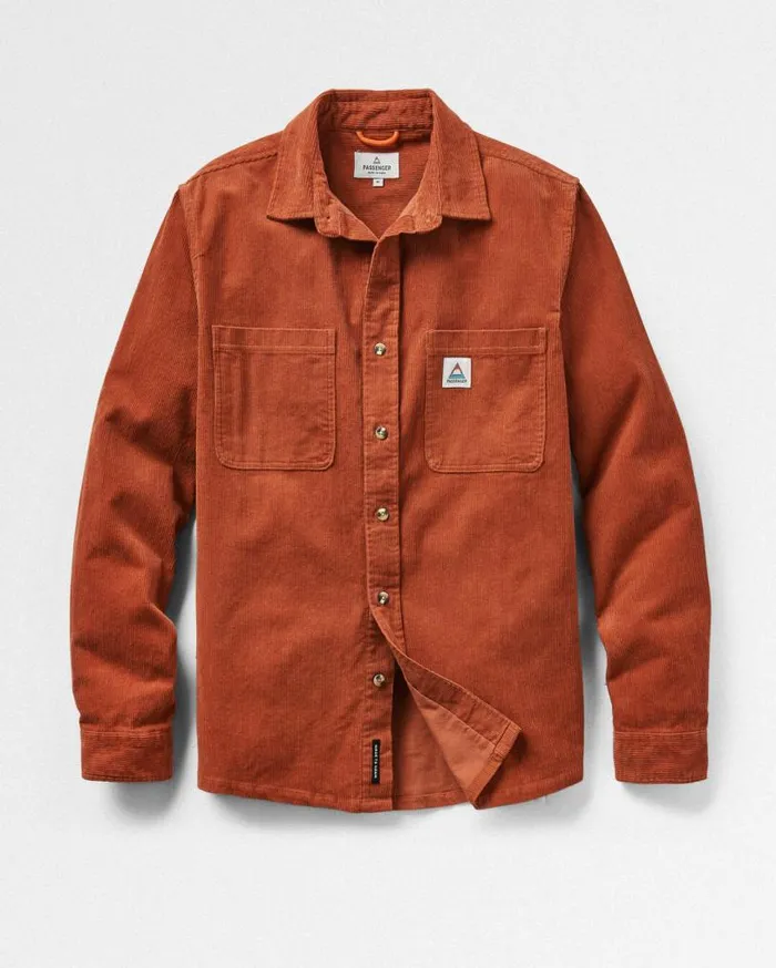 Passenger Clothing Backcountry Cord Shirt Baked Clay Men Shirts