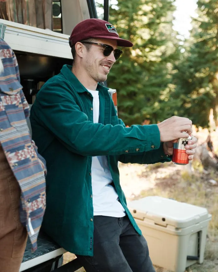 Passenger Clothing Backcountry Cord Shirt Storm Green Men Shirts