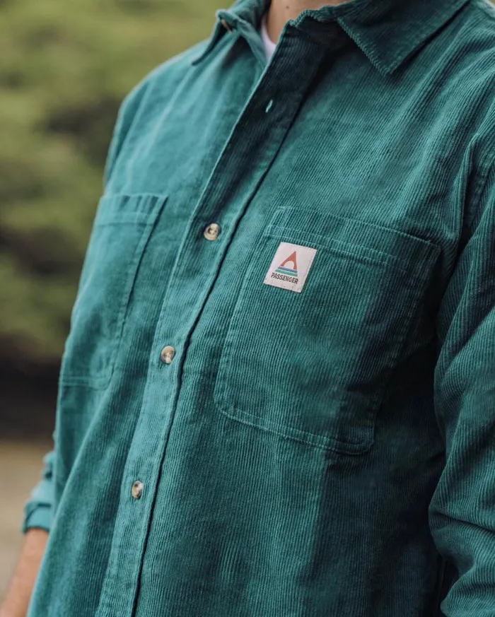 Passenger Clothing Backcountry Cord Shirt Storm Green Men Shirts