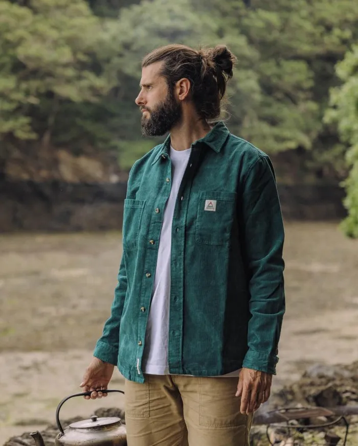 Passenger Clothing Backcountry Cord Shirt Storm Green Men Shirts