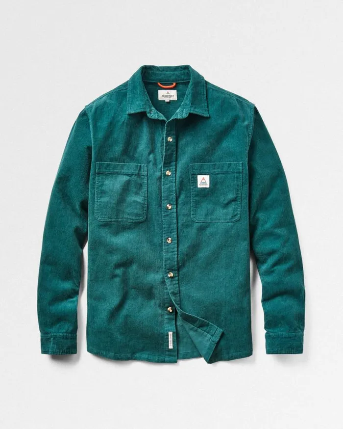 Passenger Clothing Backcountry Cord Shirt Storm Green Men Shirts