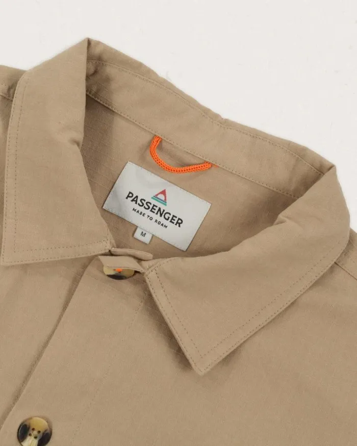 Passenger Clothing Balsa Organic Cotton Overshirt Biscuit Men Shirts