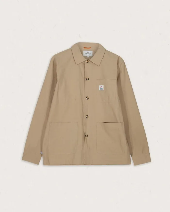 Passenger Clothing Balsa Organic Cotton Overshirt Biscuit Men Shirts