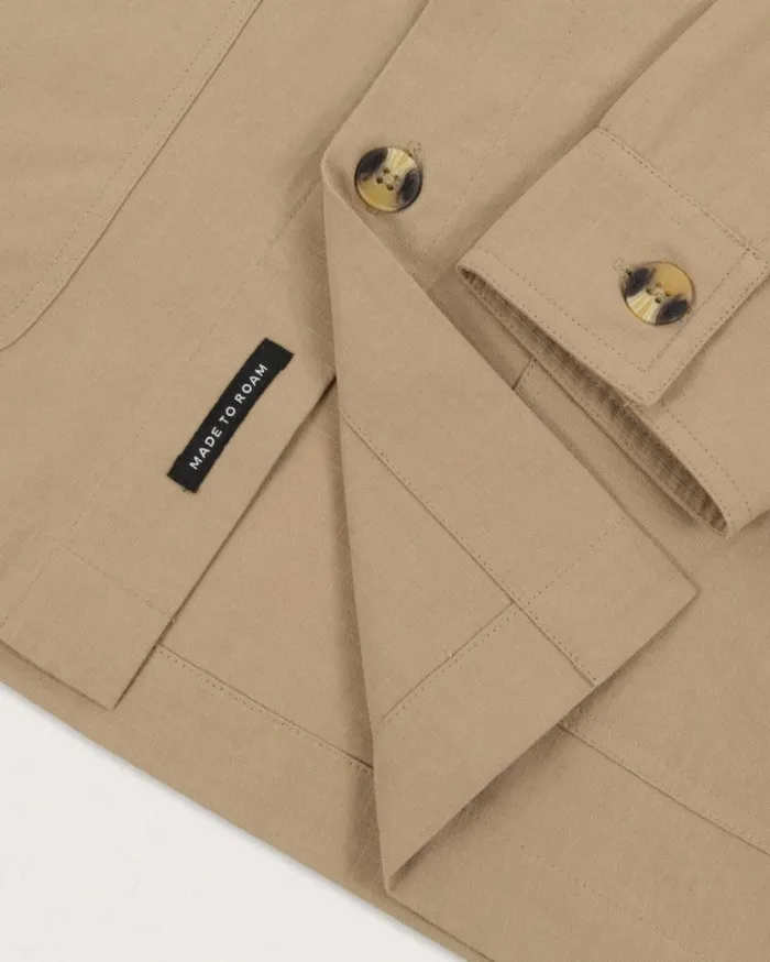 Passenger Clothing Balsa Organic Cotton Overshirt Biscuit Men Shirts