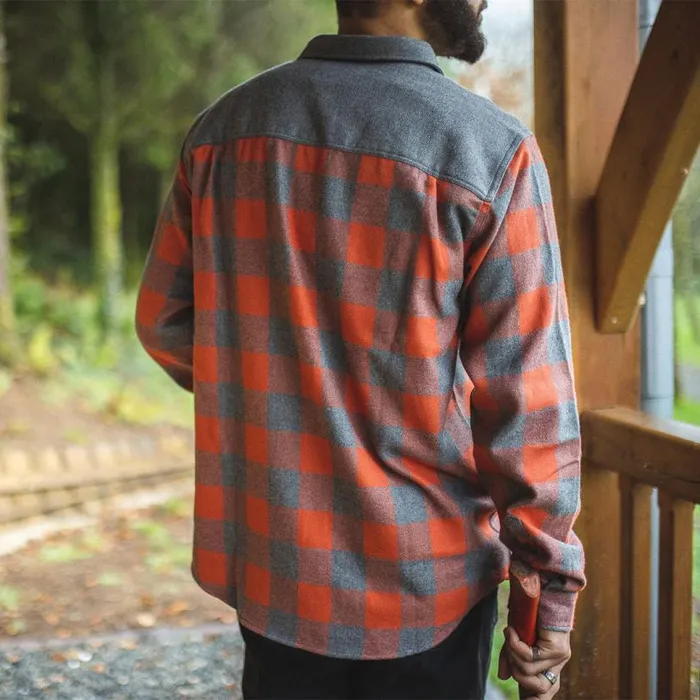Passenger Clothing Bozeman Shirt Buffalo Check Orange Men Shirts